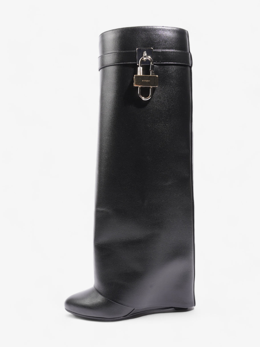 Givenchy Shark Lock Boots Black Leather EU 37.5 UK 4.5 Image 5