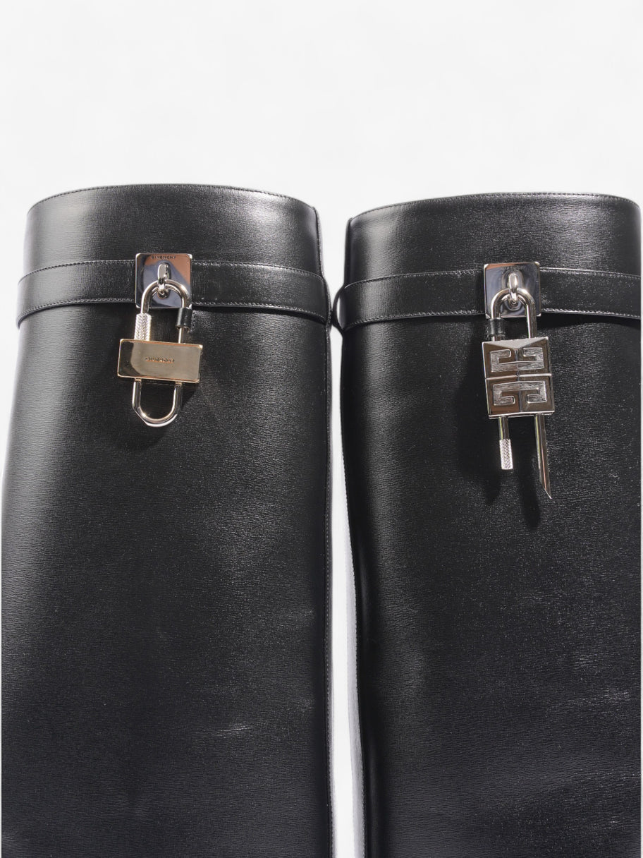 Givenchy Shark Lock Boots Black Leather EU 37.5 UK 4.5 Image 9