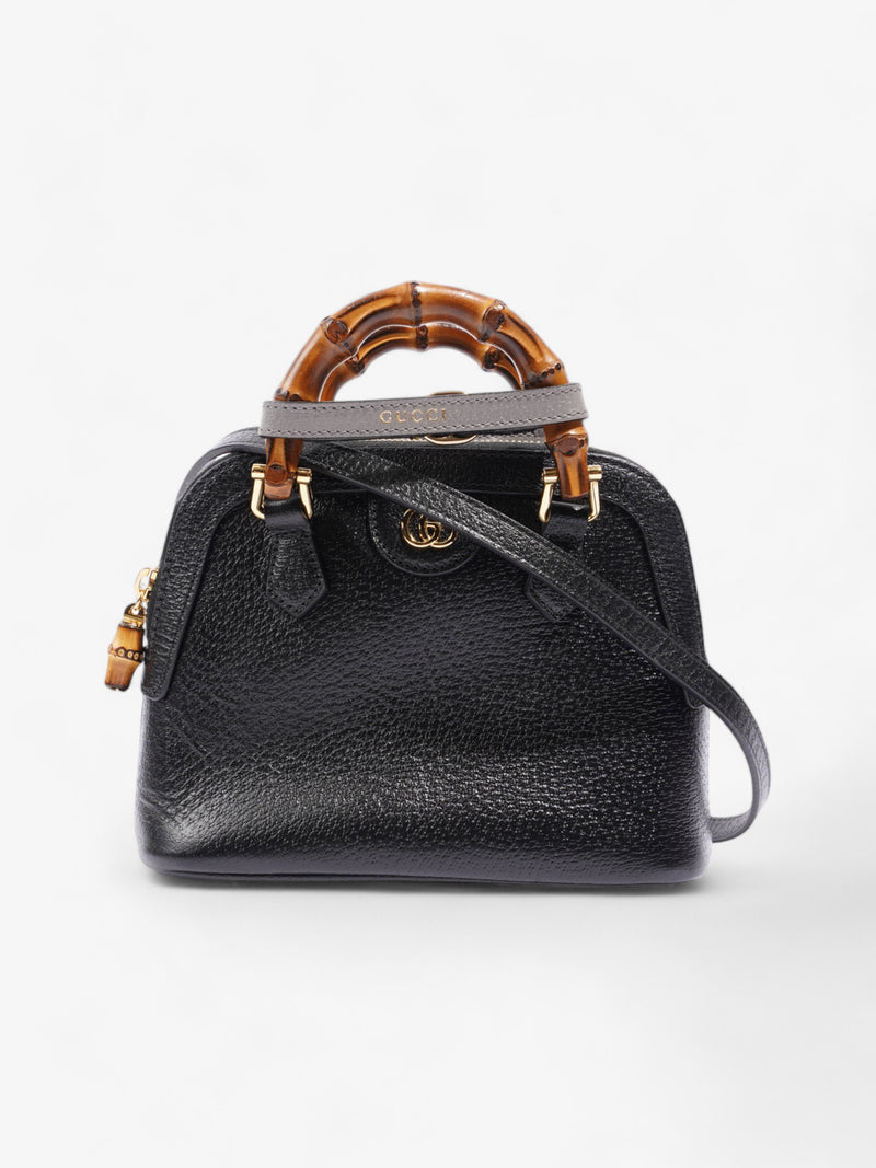  Gucci Diana Bamboo Black / Brown Leather Mini