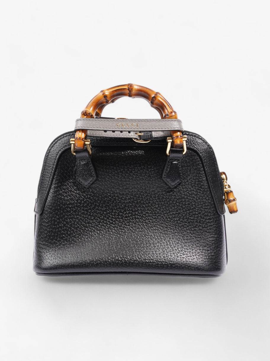 Gucci Diana Bamboo Black / Brown Leather Mini Image 5