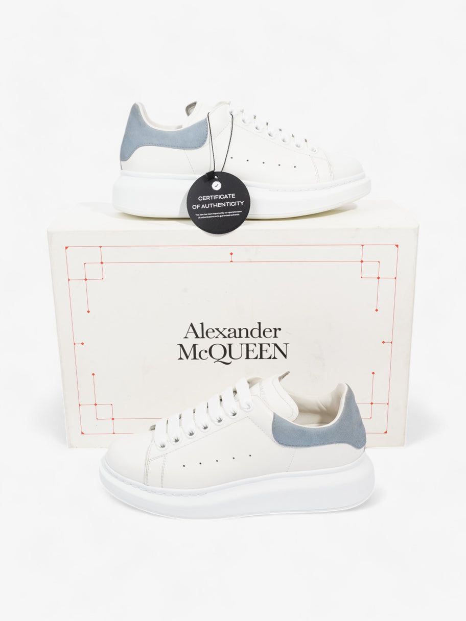 Alexander McQueen Oversized Sneakers White / Baby Blue Leather EU 37.5 UK 4.5 Image 10