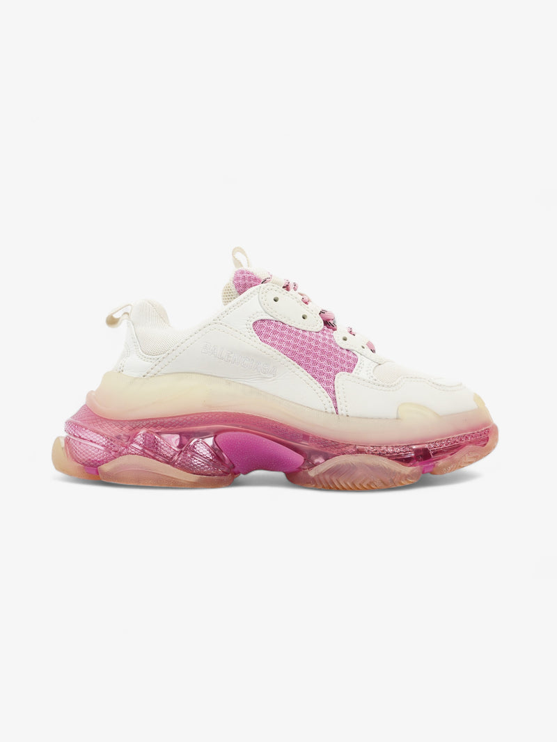  Triple S Clear sole White / Pink Mesh EU 38 UK 5