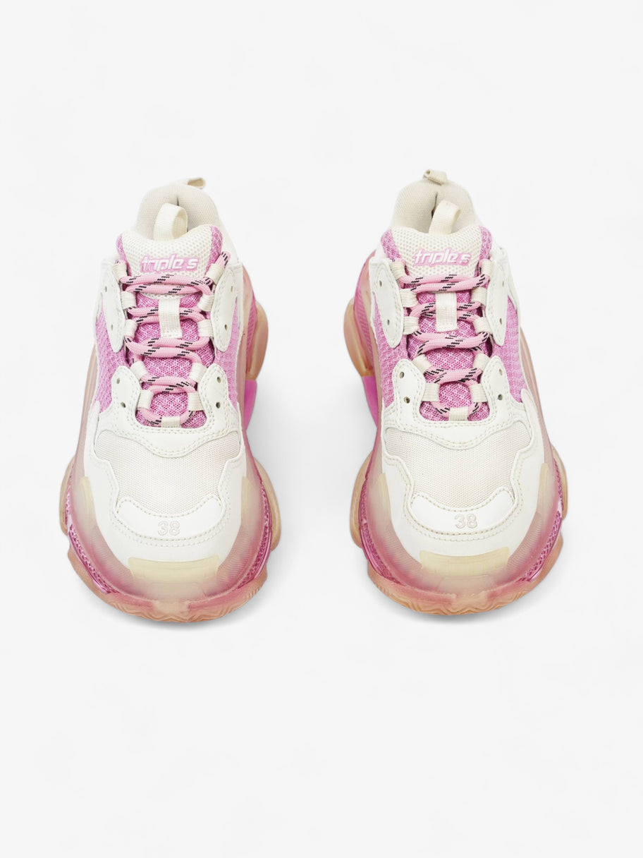 Triple S Clear sole White / Pink Mesh EU 38 UK 5 Image 8