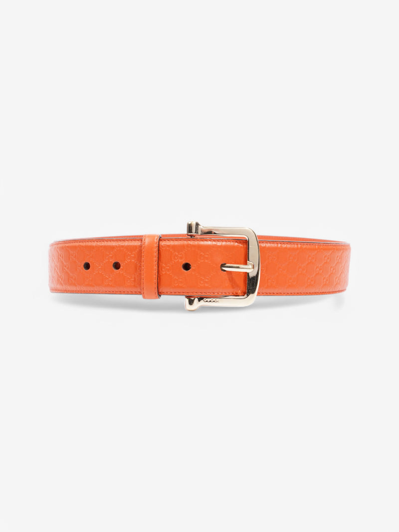  Gucci GG Belt Orange Leather