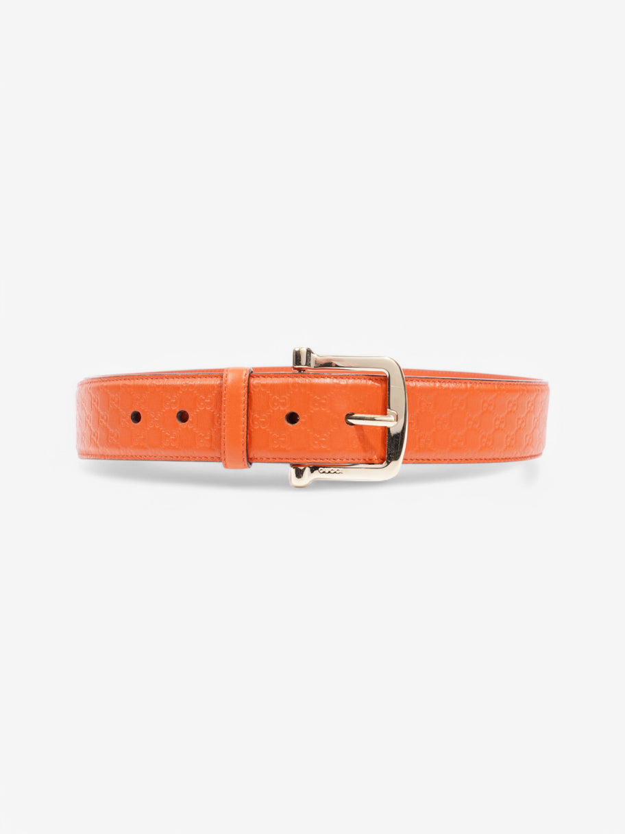 Gucci GG Belt Orange Leather Image 1