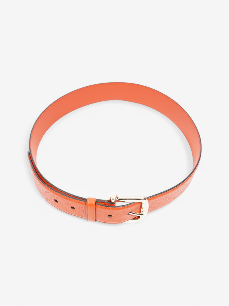  Gucci GG Belt Orange Leather