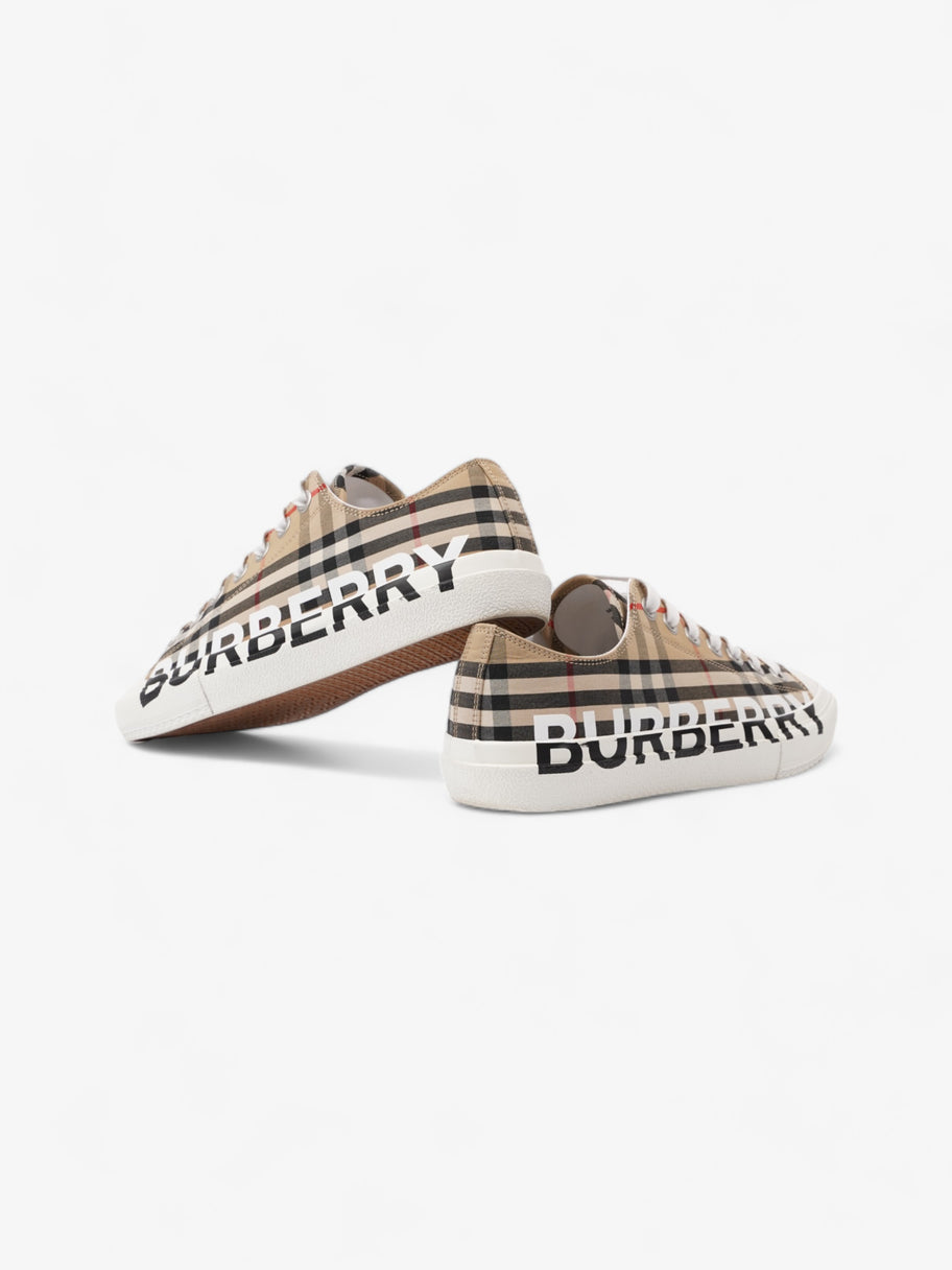 Burberry Larkhal Sneakers Beige Checkered / White Canvas EU 40 UK 7 Image 10