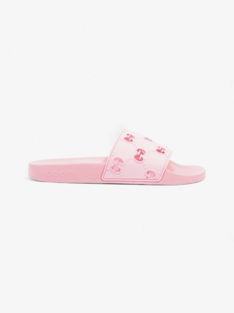  Gucci GG Slides Pink Rubber EU 38 UK 5