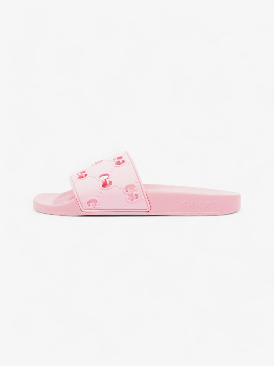 Gucci GG Slides Pink Rubber EU 38 UK 5 Image 5