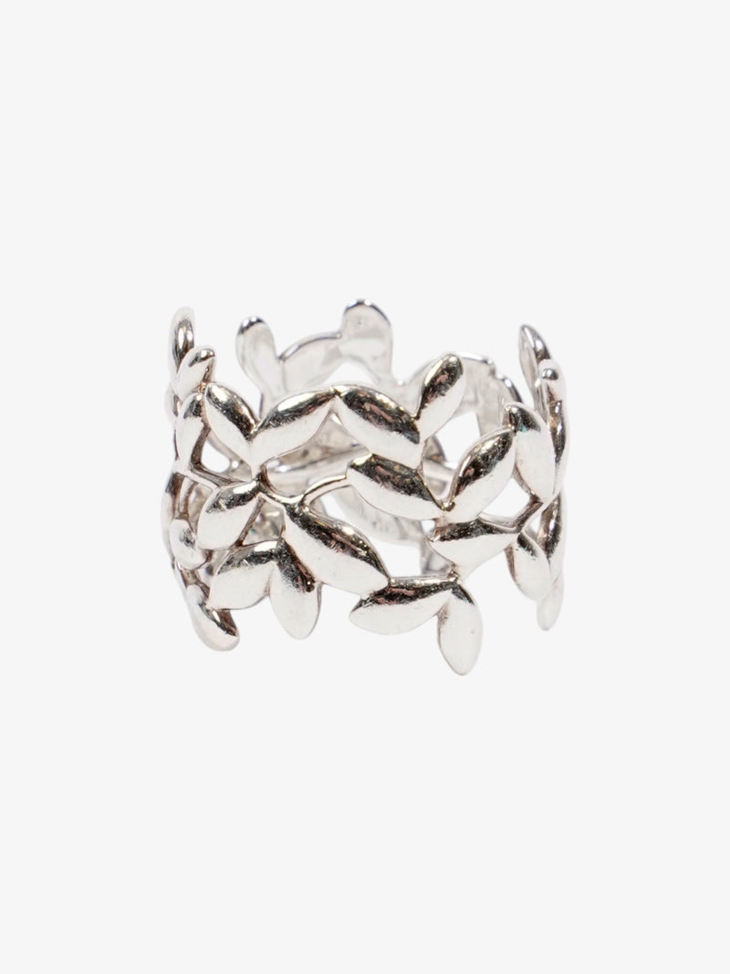  Tiffany and Co Paloma Picasso Olive Leaf Band Ring Silver Silver Sterling 6 (Circumference - 51.9mm)