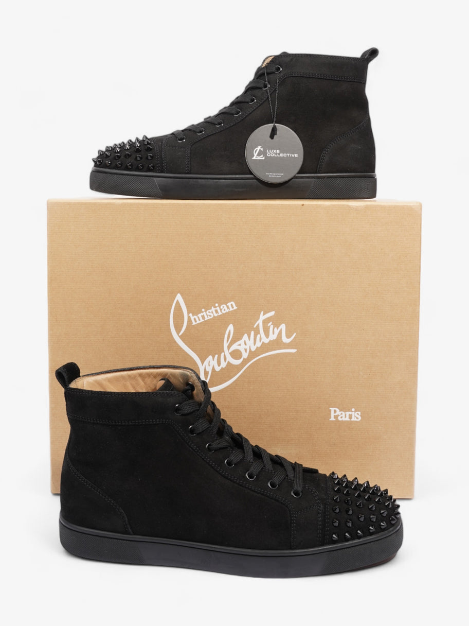 Christian Louboutin Lou Spikes Black Suede EU 44 UK 10 Image 10