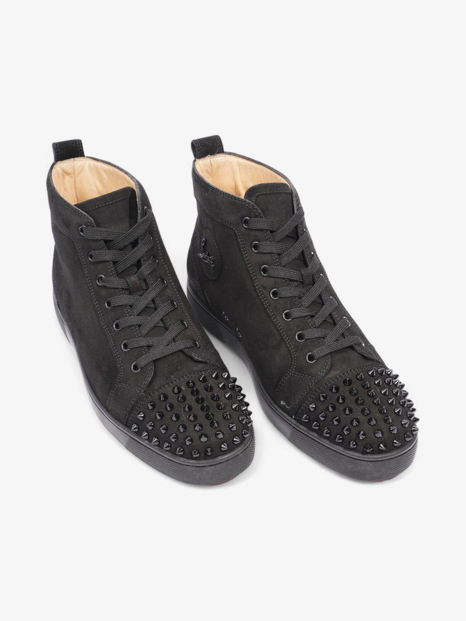 Christian Louboutin Lou Spikes Black Suede EU 44 UK 10 Image 8