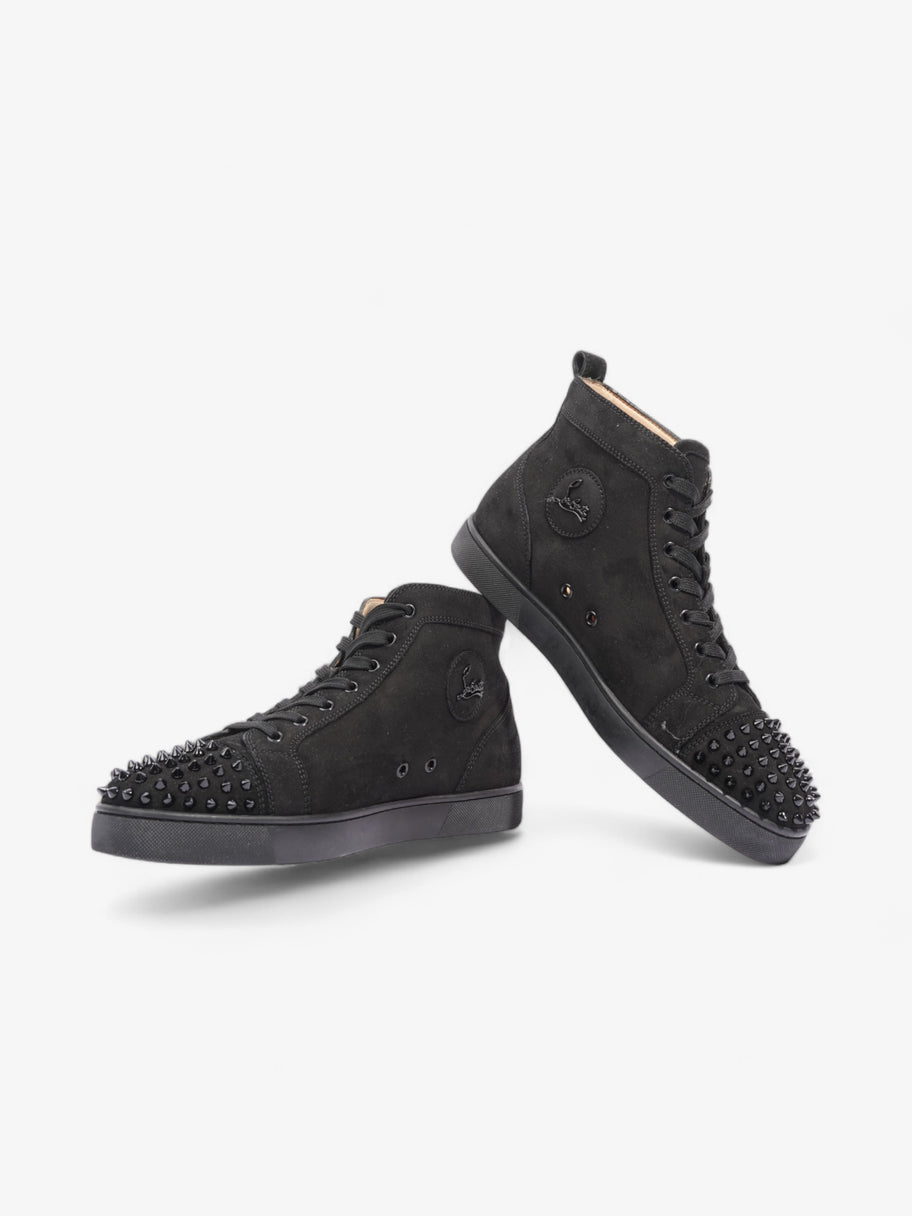 Christian Louboutin Lou Spikes Black Suede EU 44 UK 10 Image 9