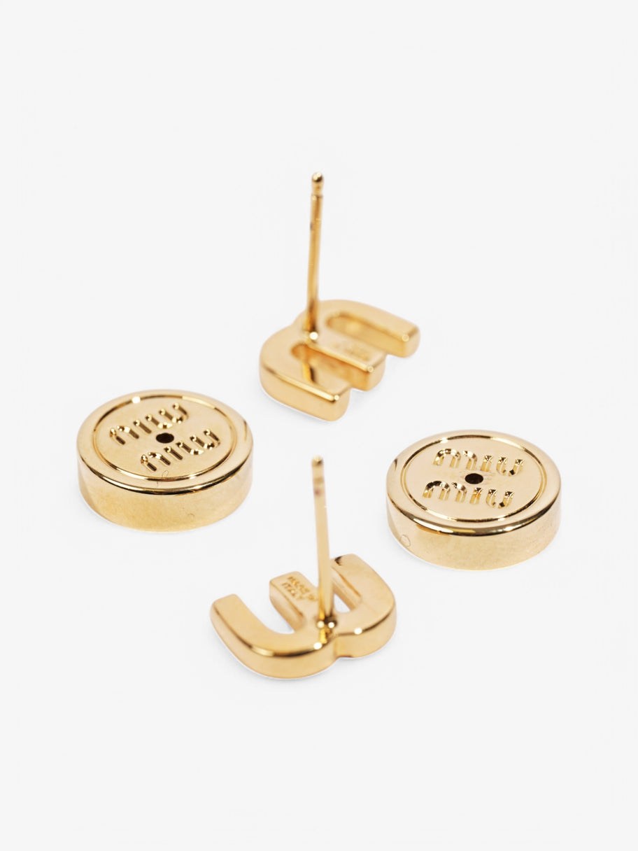 Miu Miu Earrings Gold Base Metal Image 4