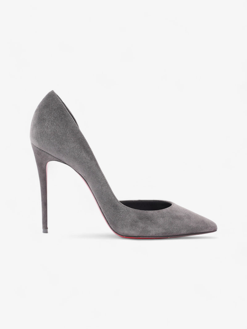  Christian Louboutin Iriza 100mm Grey Suede EU 38 UK 5