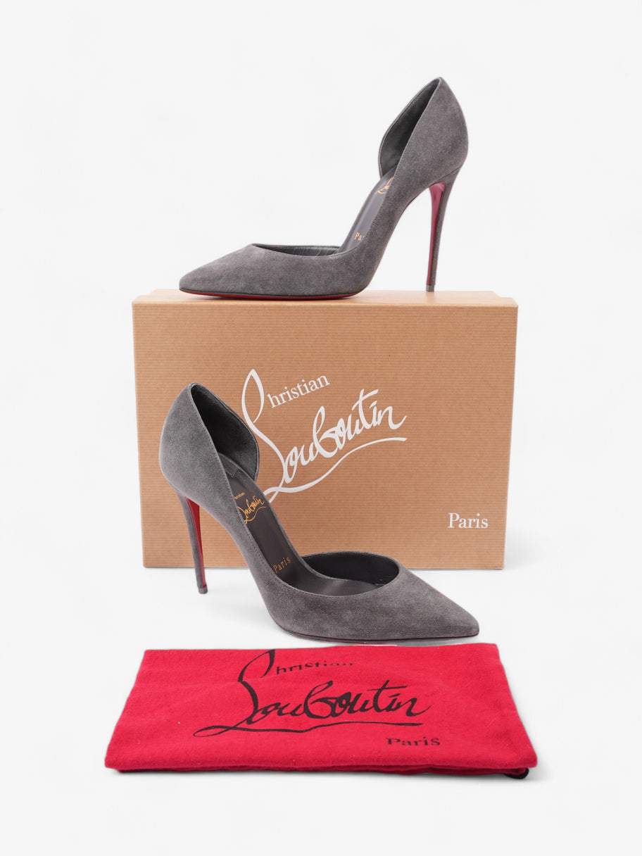 Christian Louboutin Iriza 100mm Grey Suede EU 38 UK 5 Image 10