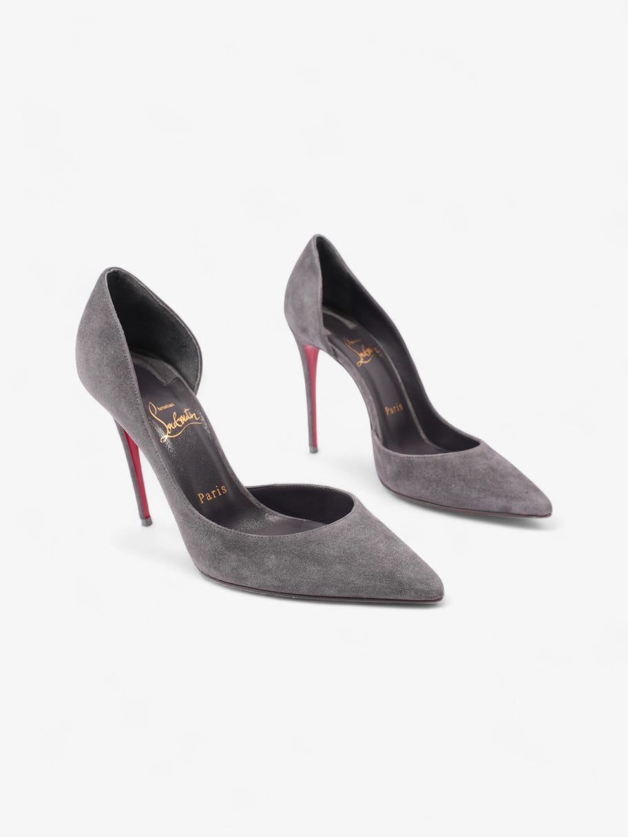 Christian Louboutin Iriza 100mm Grey Suede EU 38 UK 5 Image 2