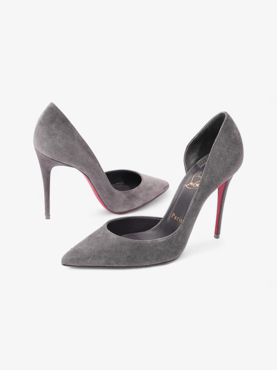 Christian Louboutin Iriza 100mm Grey Suede EU 38 UK 5 Image 9