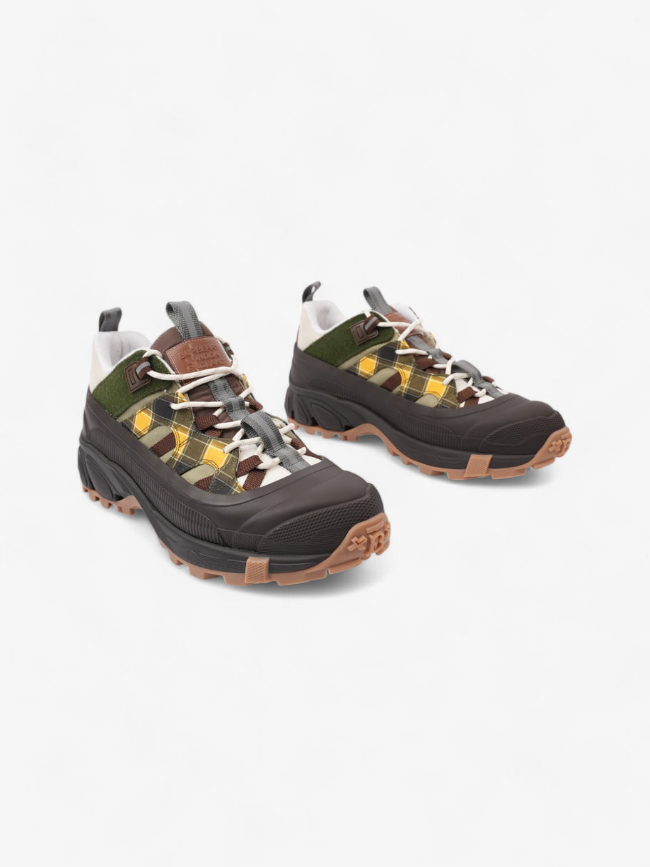 Burberry Arthur Sneakers Brown / Green / Yellow Rubber EU 42 UK 8 Image 2