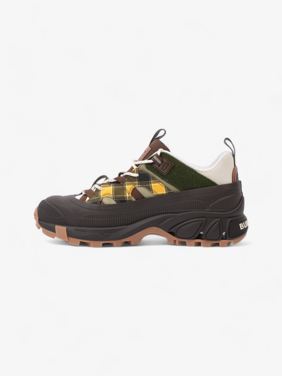 Burberry Arthur Sneakers Brown / Green / Yellow Rubber EU 42 UK 8 Image 3