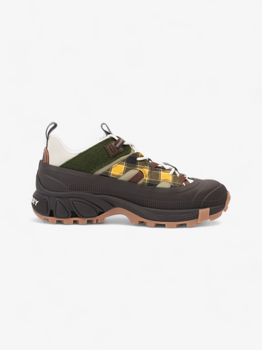 Burberry Arthur Sneakers Brown / Green / Yellow Rubber EU 42 UK 8 Image 4