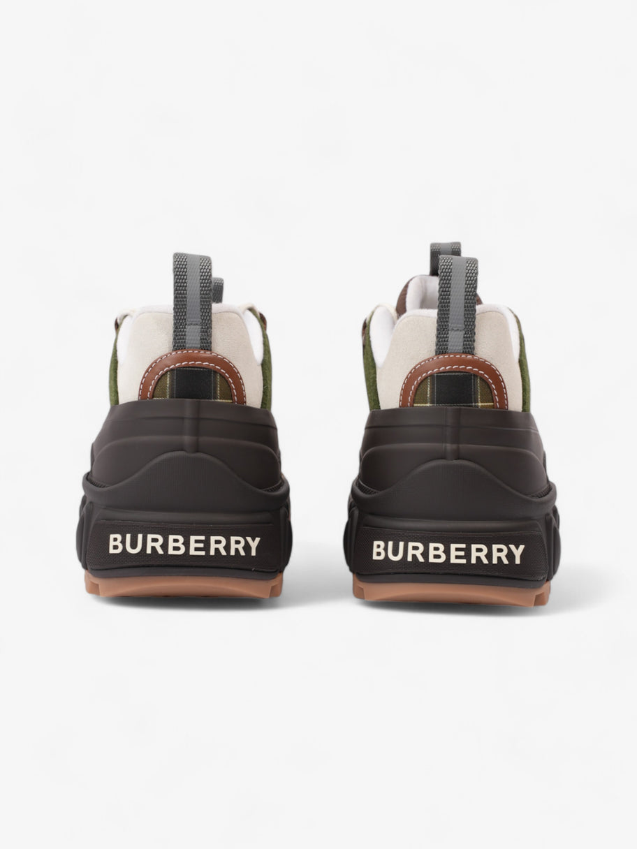 Burberry Arthur Sneakers Brown / Green / Yellow Rubber EU 42 UK 8 Image 6