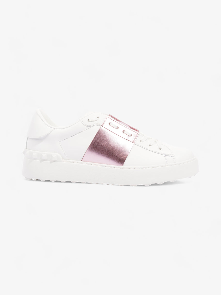 Valentino Open Sneakers  White / Pink Leather EU 37 UK 4 Image 1