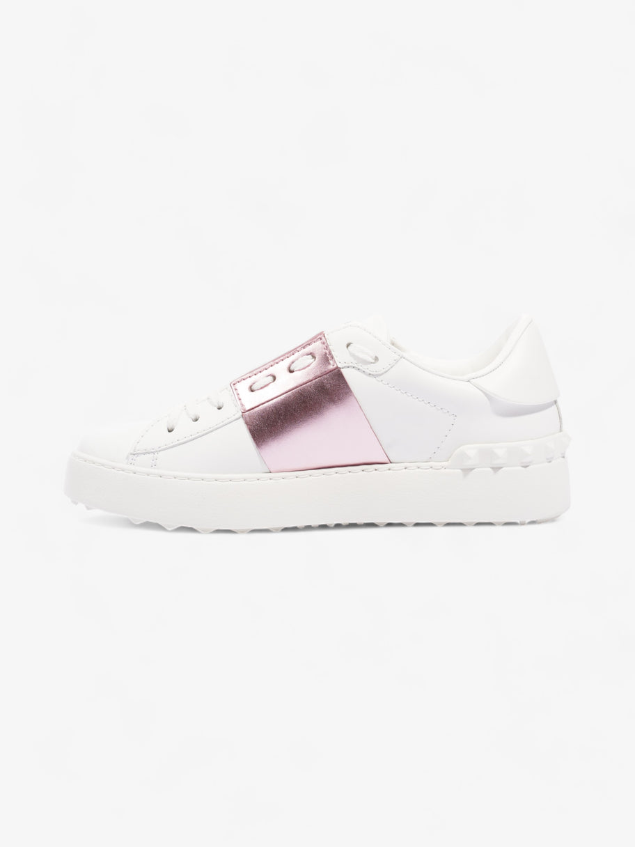 Valentino Open Sneakers  White / Pink Leather EU 37 UK 4 Image 3