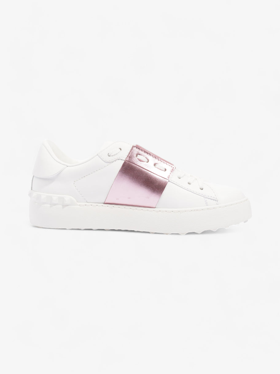 Valentino Open Sneakers  White / Pink Leather EU 37 UK 4 Image 4