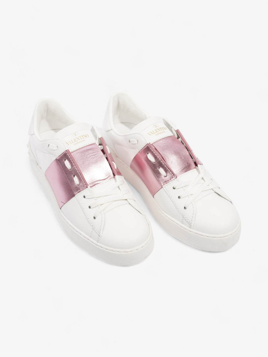 Valentino Open Sneakers  White / Pink Leather EU 37 UK 4 Image 8