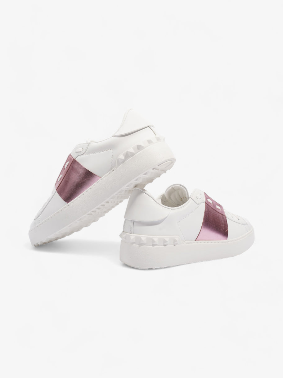 Valentino Open Sneakers  White / Pink Leather EU 37 UK 4 Image 9