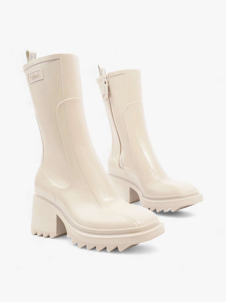 Chloe Betty Rainboots Beige Rubber EU 38 UK 5 Image 2