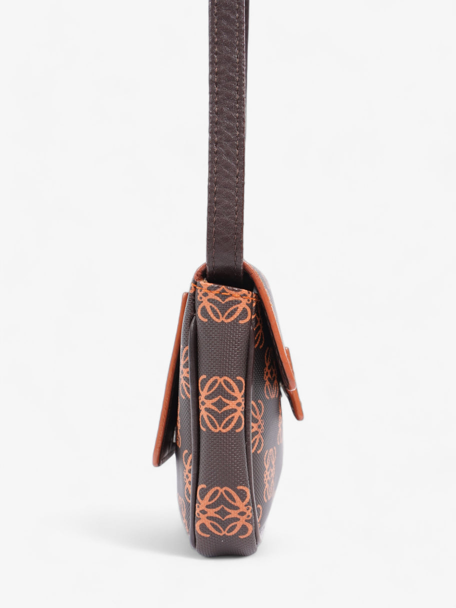 Anagram Crossbody Bag  Brown / Orange Canvas Image 5