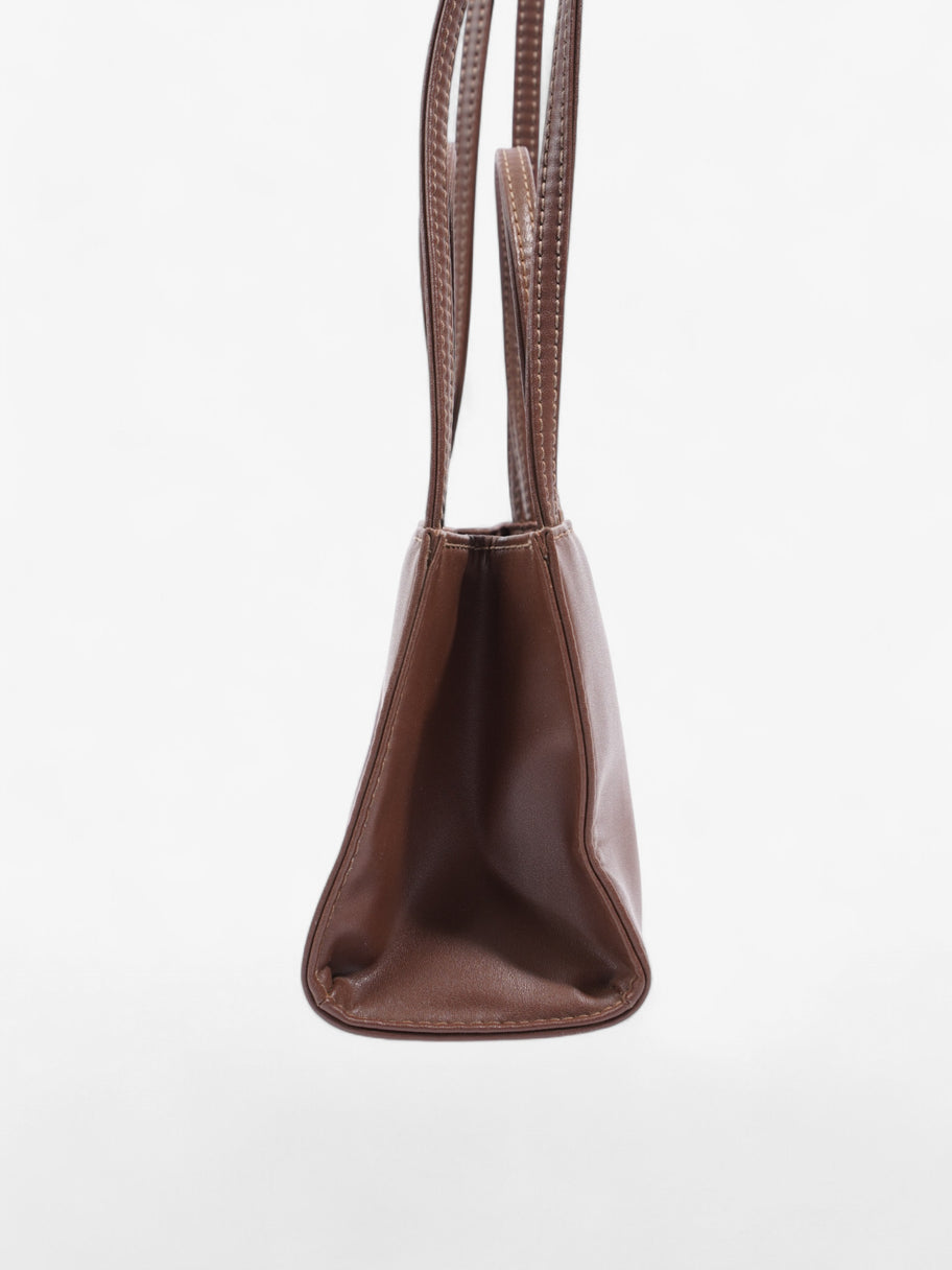 Telfar Shopping Bag Chocolate Brown Polyurethane Small Image 3