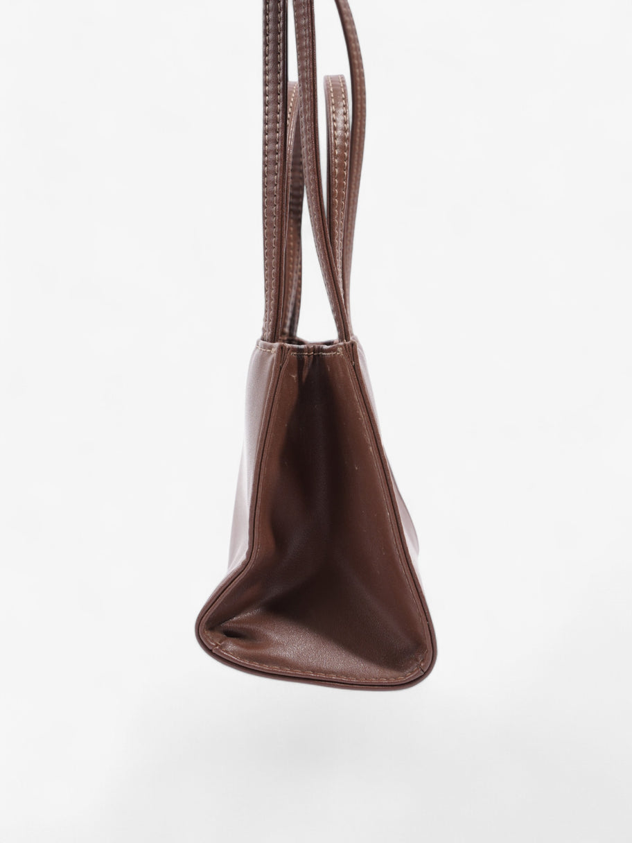 Telfar Shopping Bag Chocolate Brown Polyurethane Small Image 5