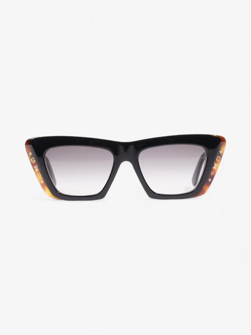  Louis Vuitton LV Moon Daily Cat-Eye Sunglasses Black / Tortoise Acetate