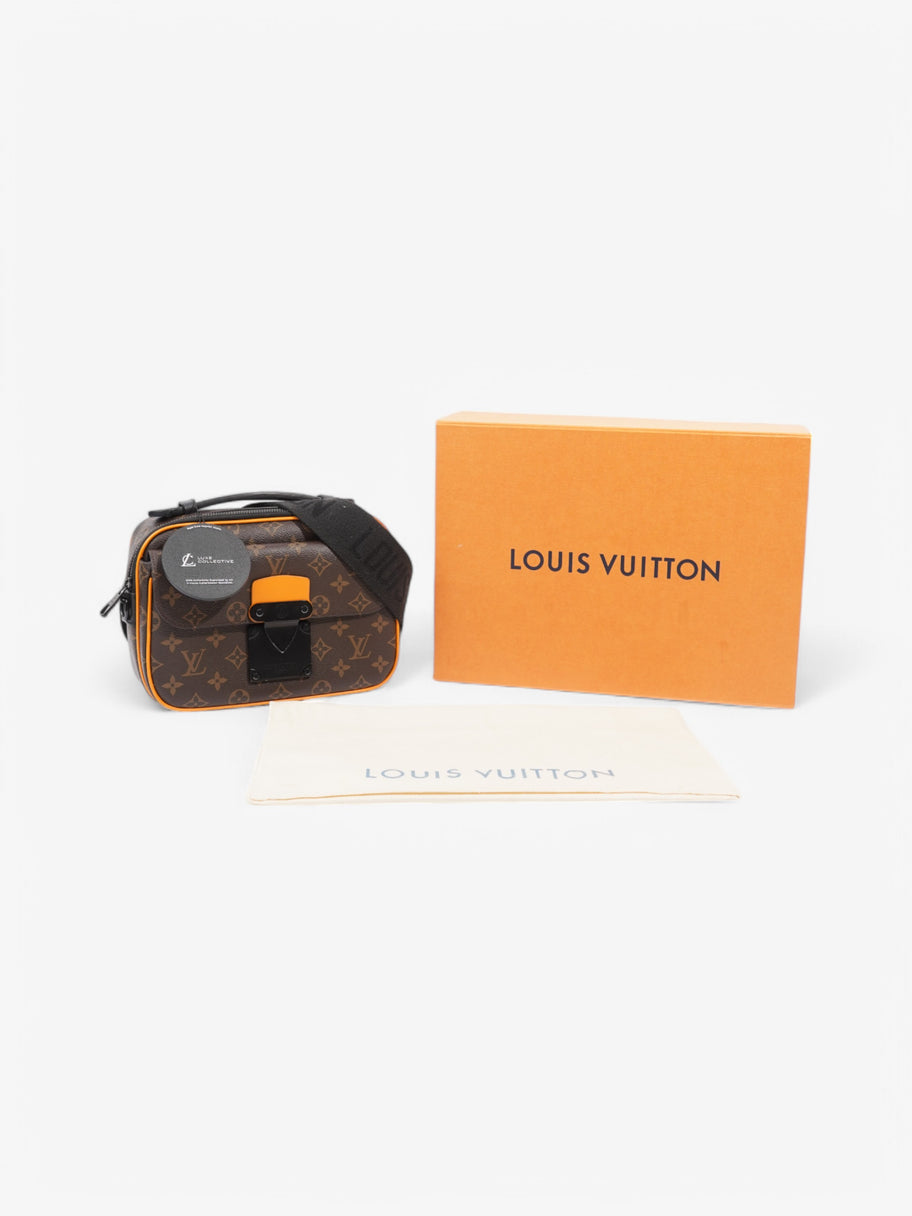 Louis Vuitton S Lock Messenger Monogram / Black / Orange Coated Canvas Image 8