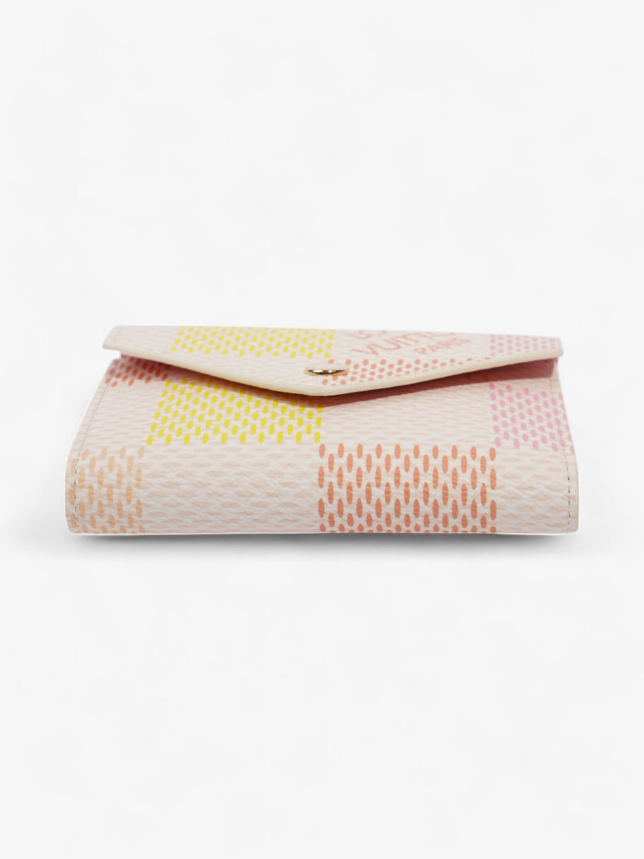 Louis Vuitton Victorine Tri-Fold Wallet Pink / Peach / Yellow Canvas Image 5