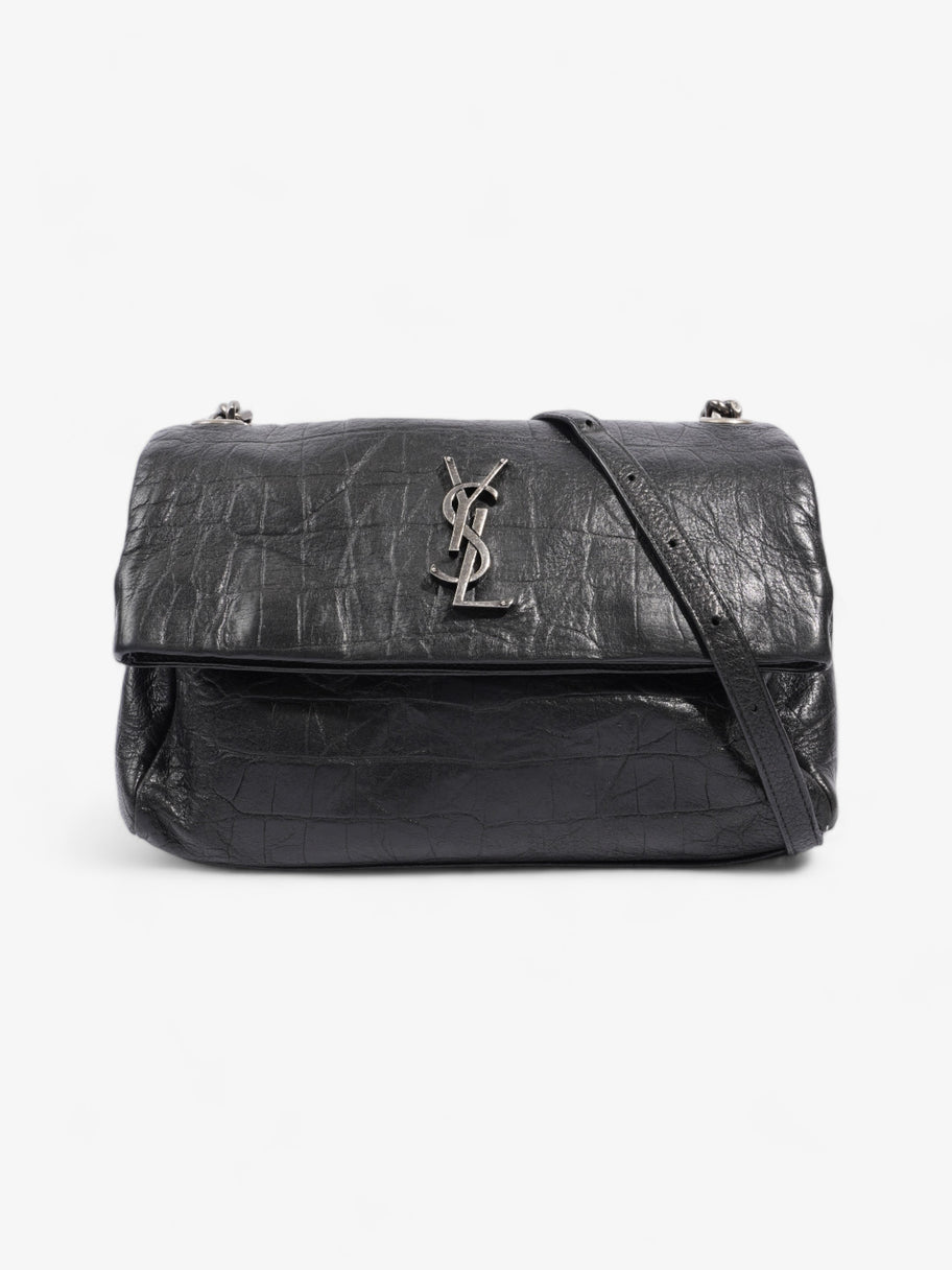 Saint Laurent West Hollywood Monogram Black Calfskin Leather Medium Image 1