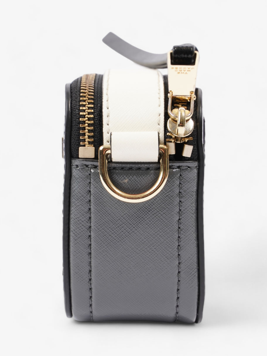 Marc Jacobs The Snapshot Bag Black / White / Grey Saffiano Leather Image 3