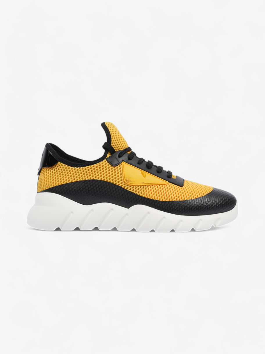 Fendi Mesh Sneakers Yellow / Black Mesh EU 41 UK 7 Image 1