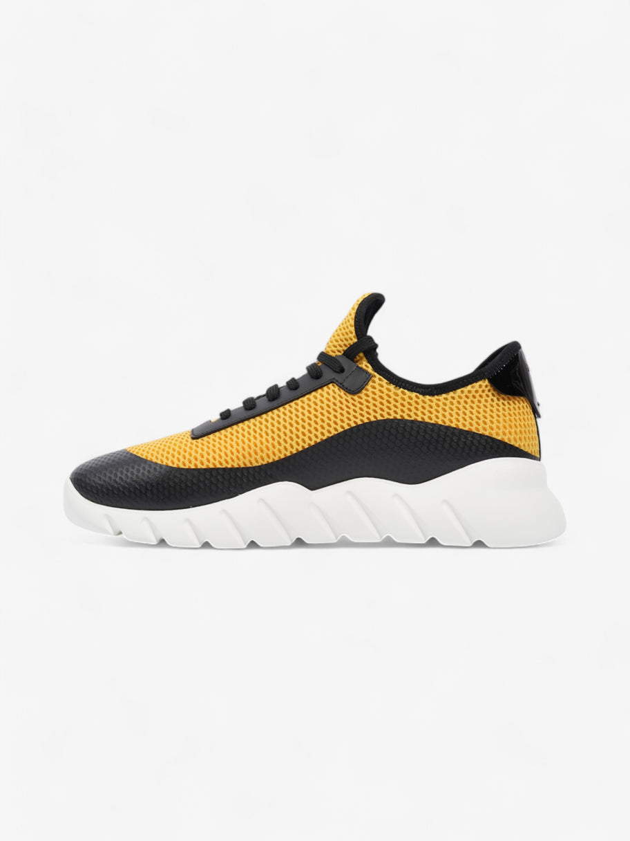 Fendi Mesh Sneakers Yellow / Black Mesh EU 41 UK 7 Image 3