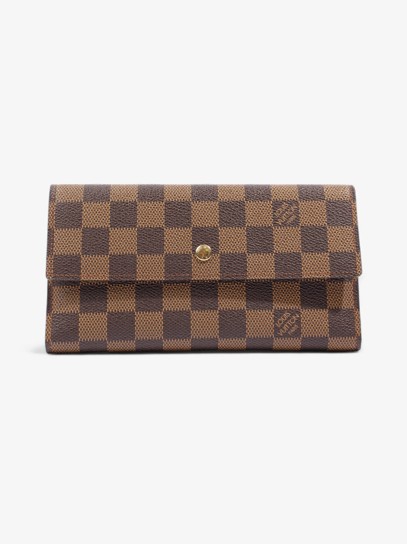  Sarah GM Long Wallet Damier Ebene Canvas