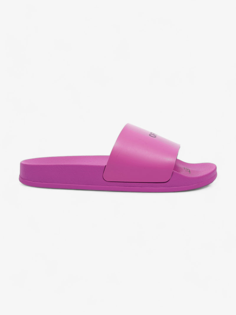  Printed Pool Slides Purple / Black Rubber EU 40 UK 7