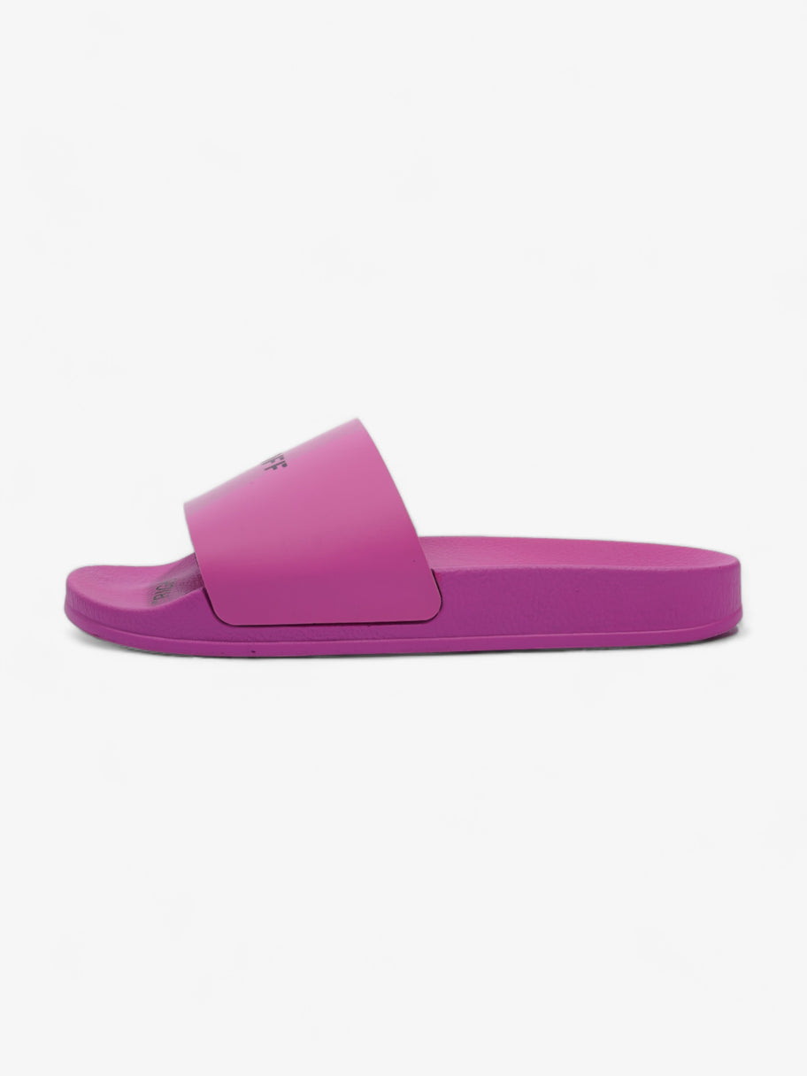 Printed Pool Slides Purple / Black Rubber EU 40 UK 7 Image 5