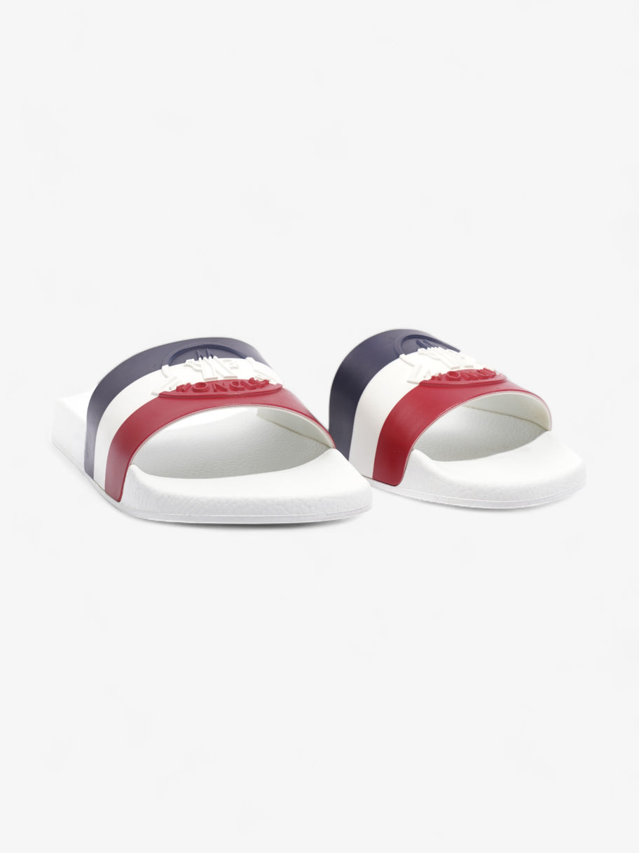 Basile Slides White / Red / Navy Rubber EU 45 UK 11 Image 2