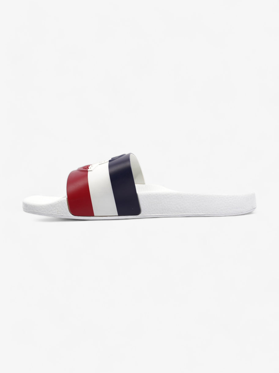 Basile Slides White / Red / Navy Rubber EU 45 UK 11 Image 3