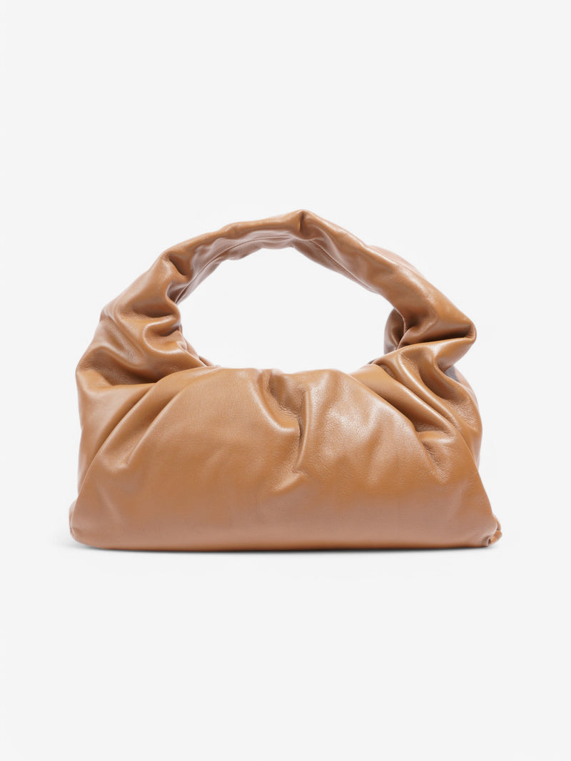  Bottega Veneta Shoulder Pouch Camel Leather Large