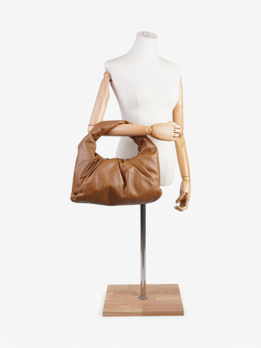 Bottega Veneta Shoulder Pouch Camel Leather Large Image 2