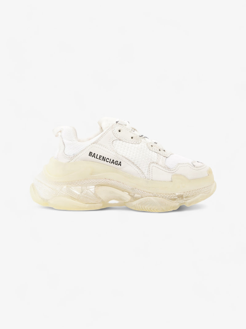  Balenciaga Triple S White Clear Sole Mesh EU 37 UK 4